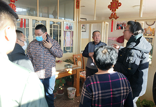 前桃花煤改电电视台采访