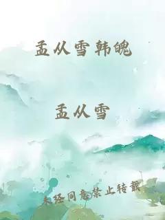 孟从雪韩魄